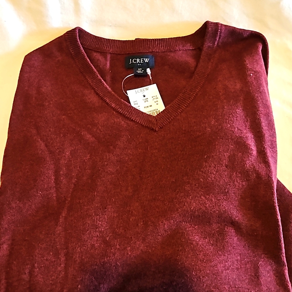 J.Crew V-neck sweater, wool blend. Men's Medium.